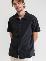 Classic Linen SS Shirt - Vintage Black BUTTON UP RHYTHM 