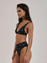 Nightshade 90's High Cut Bikini Bottom - Black SWIM BOTTOMS THRILLS 