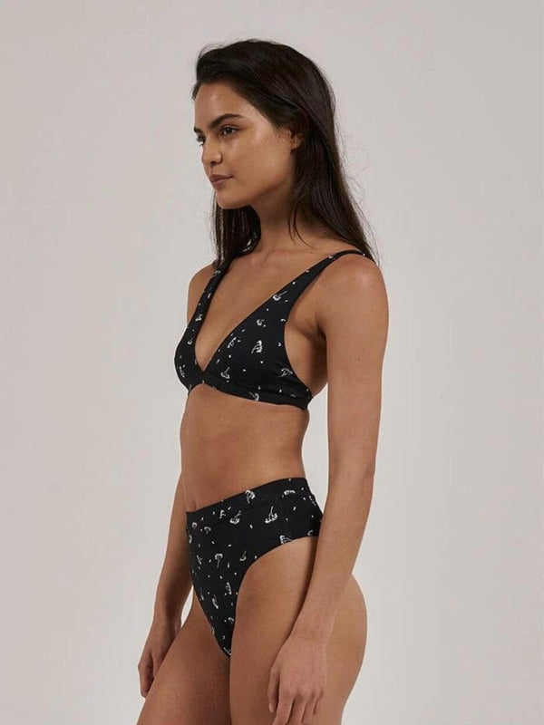 Nightshade 90's High Cut Bikini Bottom - Black SWIM BOTTOMS THRILLS 