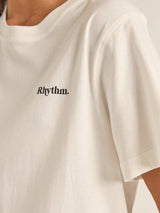 Logo Boyfriend Tee - White T-SHIRT RHYTHM 