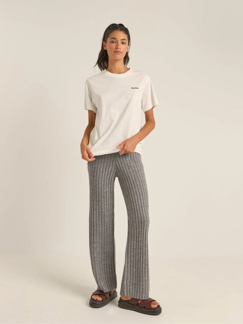Logo Boyfriend Tee - White T-SHIRT RHYTHM 