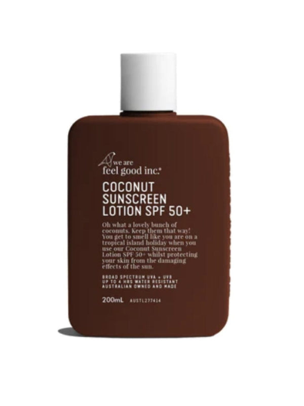 Coconut Sunscreen Lotion SPF 50+ SUNSCREEN WE ARE FEEL GOOD INC 