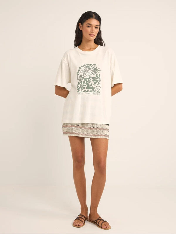 Bloom Studio Oversized T-Shirt - Natural T-SHIRT RHYTHM 