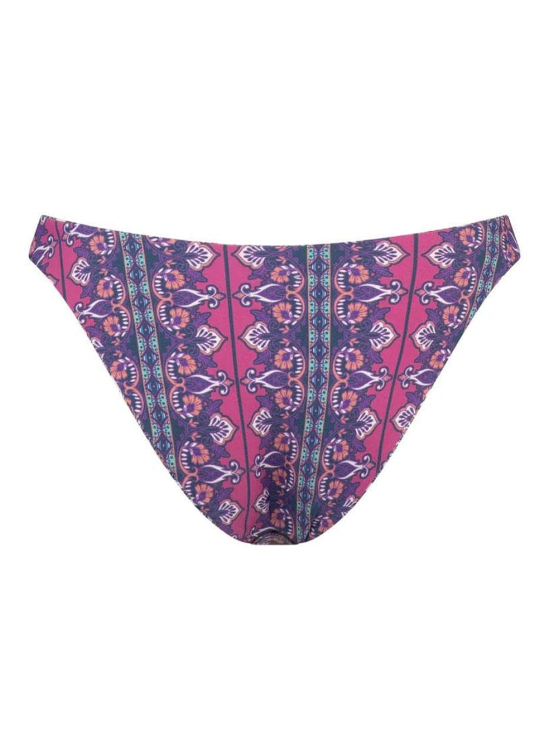 Esther High Elle Reversible Bikini Bottom - Magenta/Kaleidoscope BOTTOMS TIGERLILY 