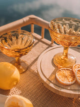 Margarita Set of 2 - Amber GLASS WANDERING FOLK 